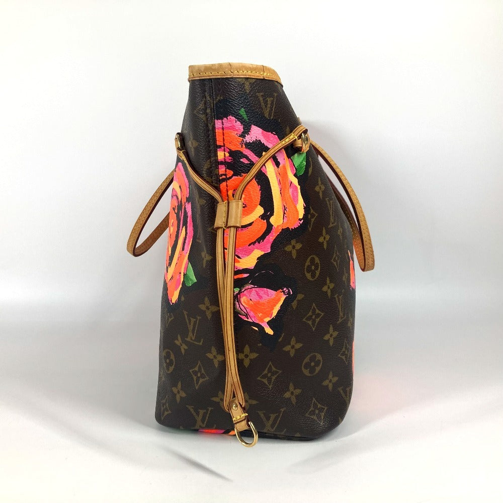 Louis Vuitton M48613 Rose Neverfull MM Monogram Canvas Brown Tote Bag