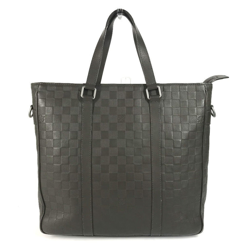 Louis Vuitton N41270 Damier Anfini Damier Anfini Leather Brown Handbag