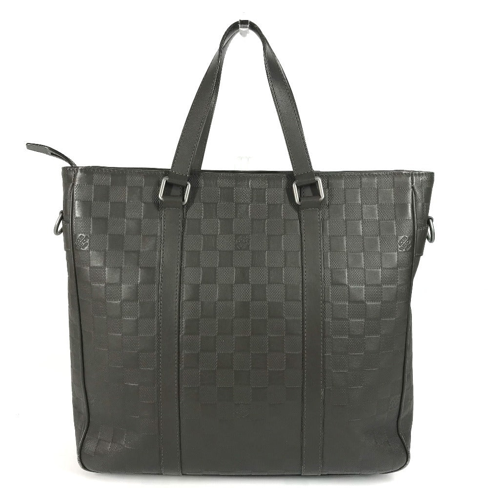Louis Vuitton N41270 Damier Anfini Damier Anfini Leather Brown Handbag