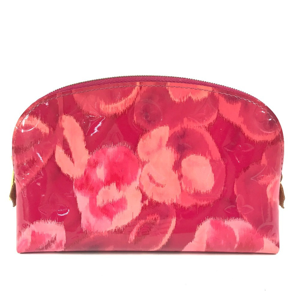 Louis Vuitton Cosmetics Pouch M90045 Vernis Monogram Canvas Pink Clutch Bag