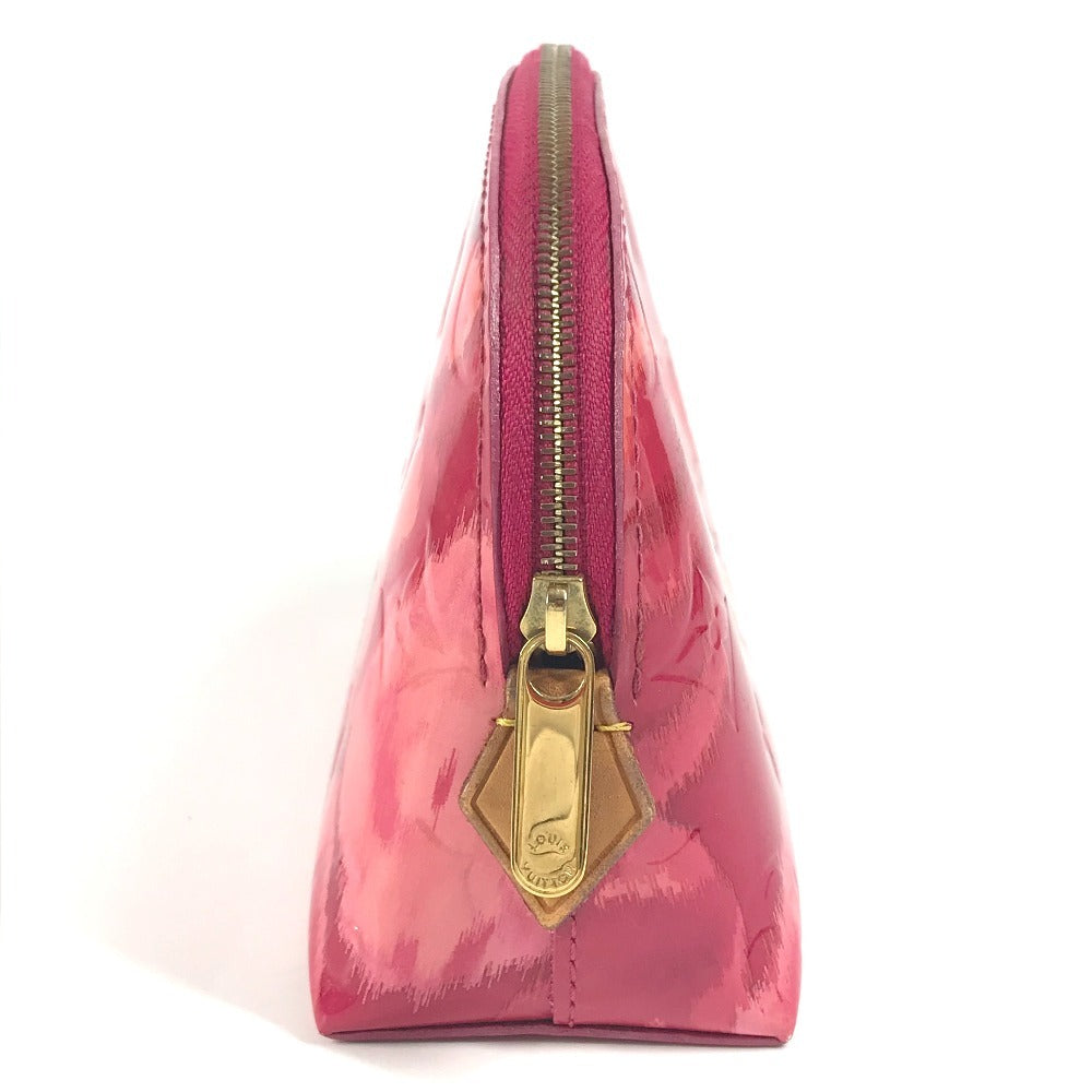 Louis Vuitton Cosmetics Pouch M90045 Vernis Monogram Canvas Pink Clutch Bag