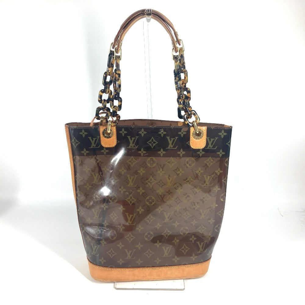 Louis Vuitton M92501 Plastics Nubuck Plastics Cabas Monogram Leather Brown Shoulder Bag