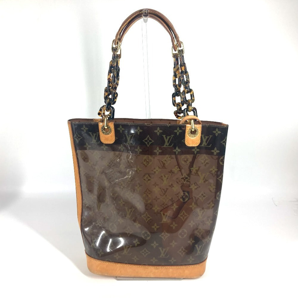 Louis Vuitton M92501 Plastics Nubuck Plastics Cabas Monogram Leather Brown Shoulder Bag