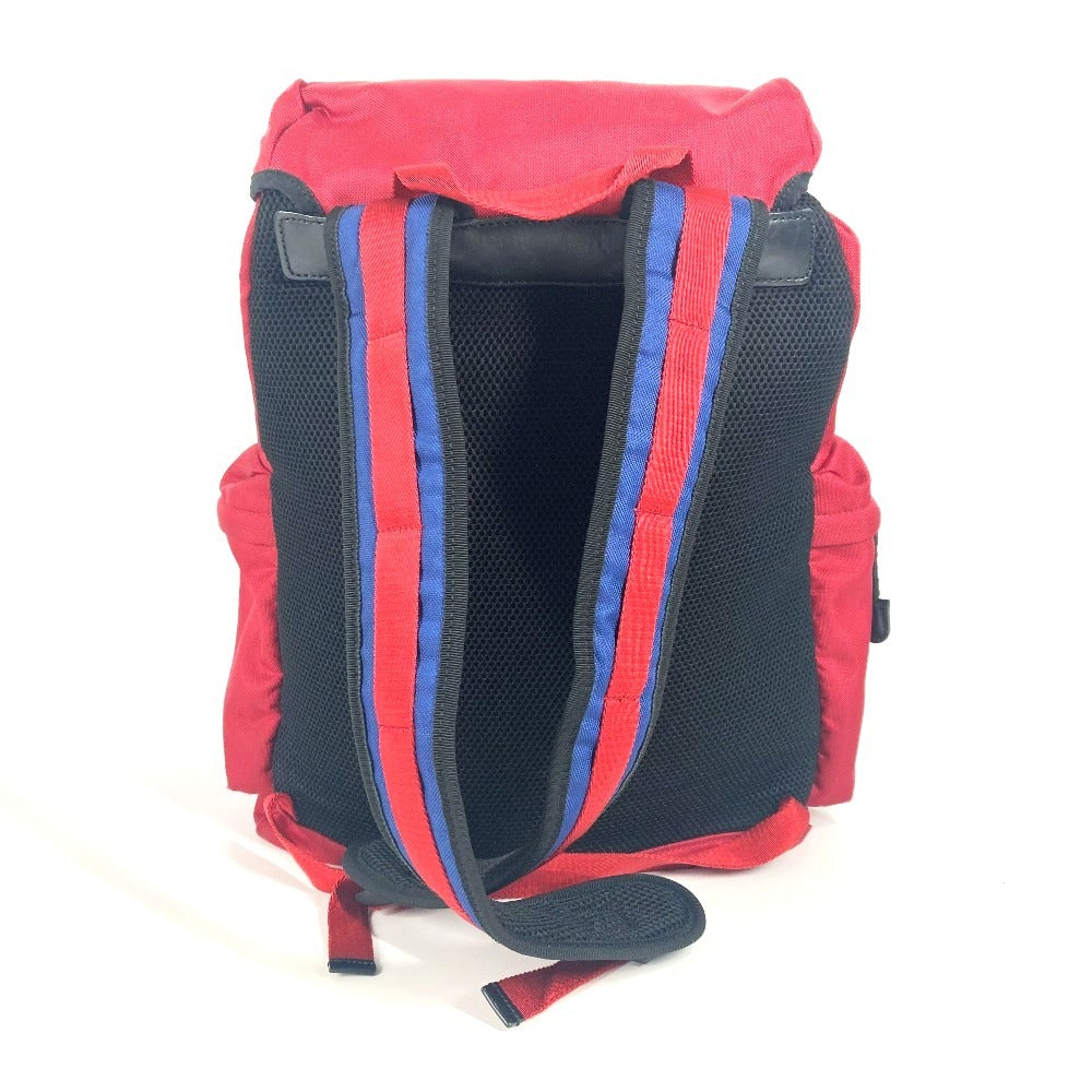 Gucci Backpack Taiga head Techno Sherry Canvas Nylon Red Logo