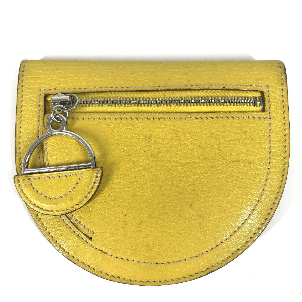 Coin Case Yellow In The Loop Compact Leather Travel Bag