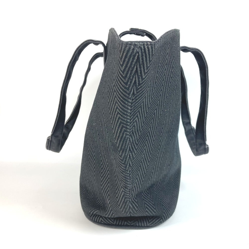 Hermes Shoulder Bag Cotton With Porch Panier De Plage Black