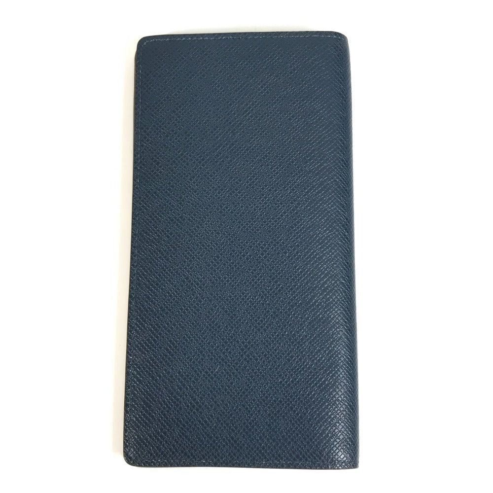 Louis Vuitton Long Purse M33404 Taiga Leather Navy Wallet Case