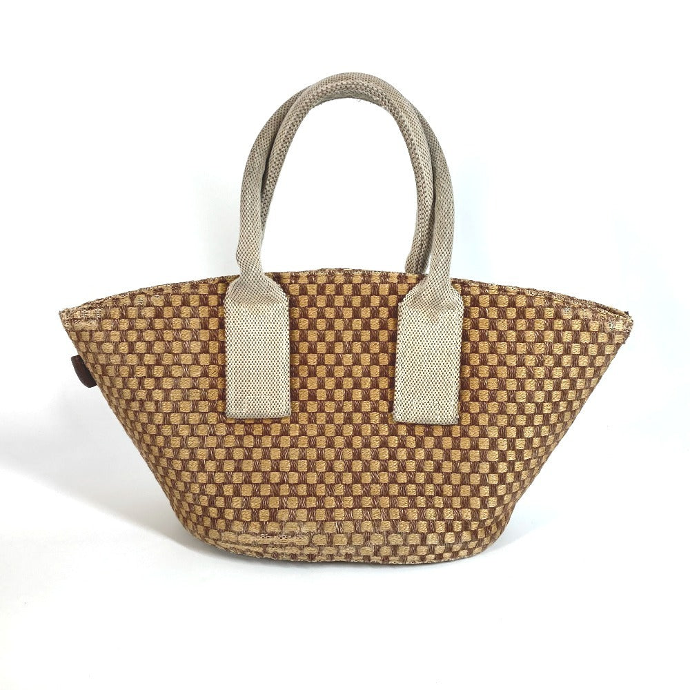 Hermes Handbag Linen Panier Bus Pm Panier Bus Pm Beige Travel Bag