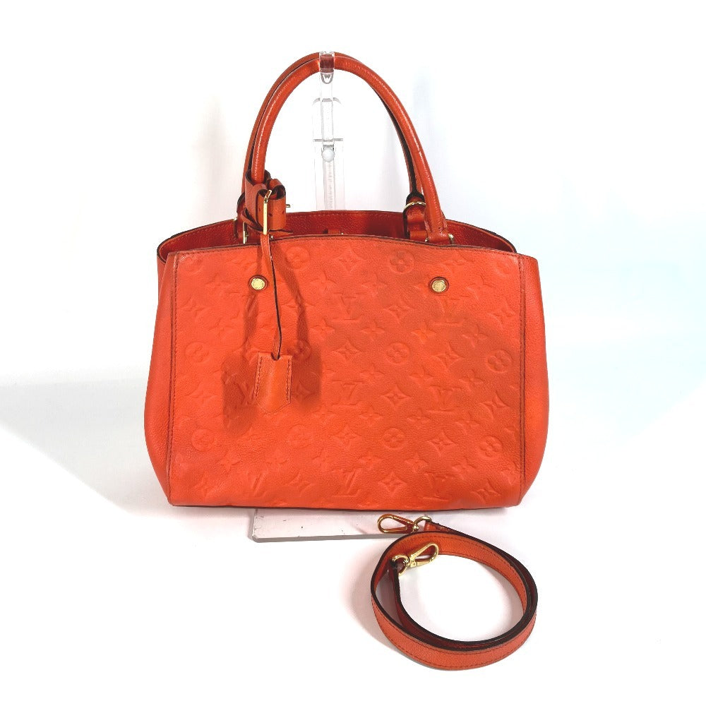 Louis Vuitton M50093 Ann Platt Ann Platt Monogram Leather Orange Handbag