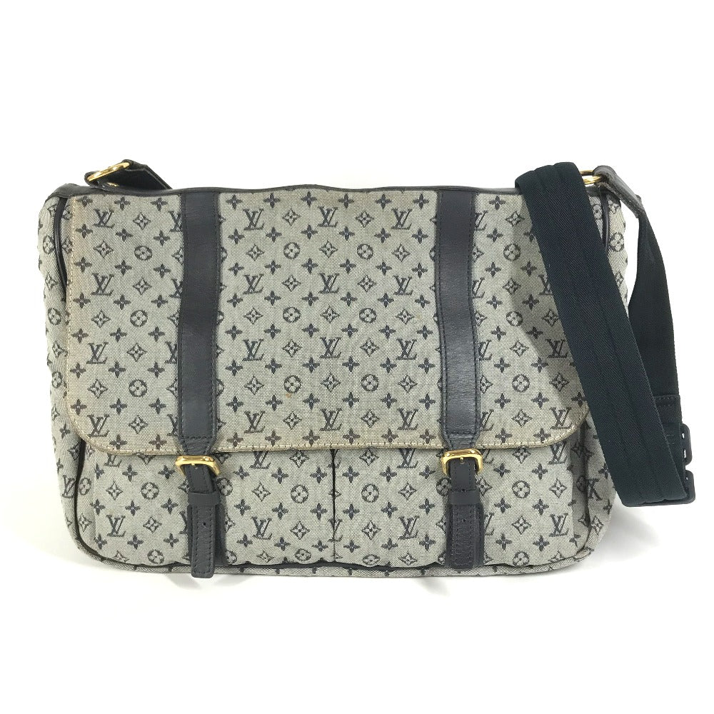Louis Vuitton M42350 Sac Maman Monogram Canvas Navy Mini Shoulder Bag Ot 10