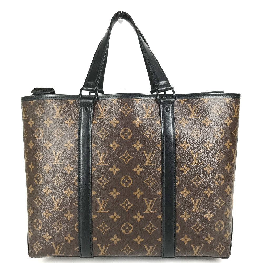 Louis Vuitton M45734 macacer Weekend PM Monogram Canvas Brown Shoulder Bag