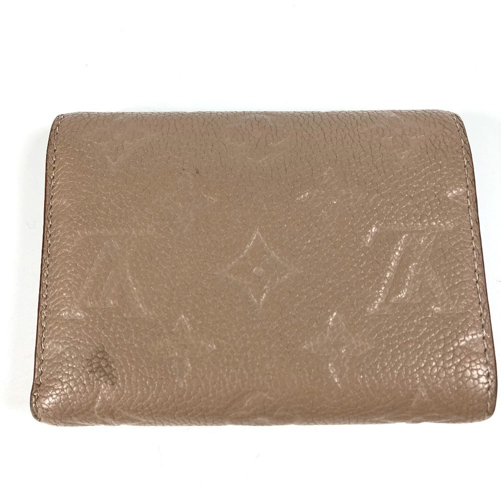 Louis Vuitton Trifold M63529 Ann Platt Ann Monogram Leather Beige Wallet Case