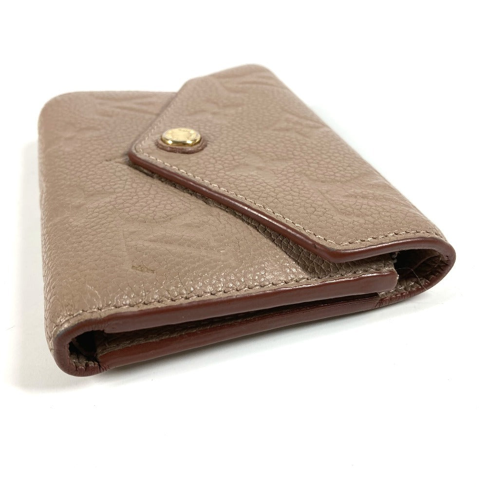 Louis Vuitton Trifold M63529 Ann Platt Ann Monogram Leather Beige Wallet Case