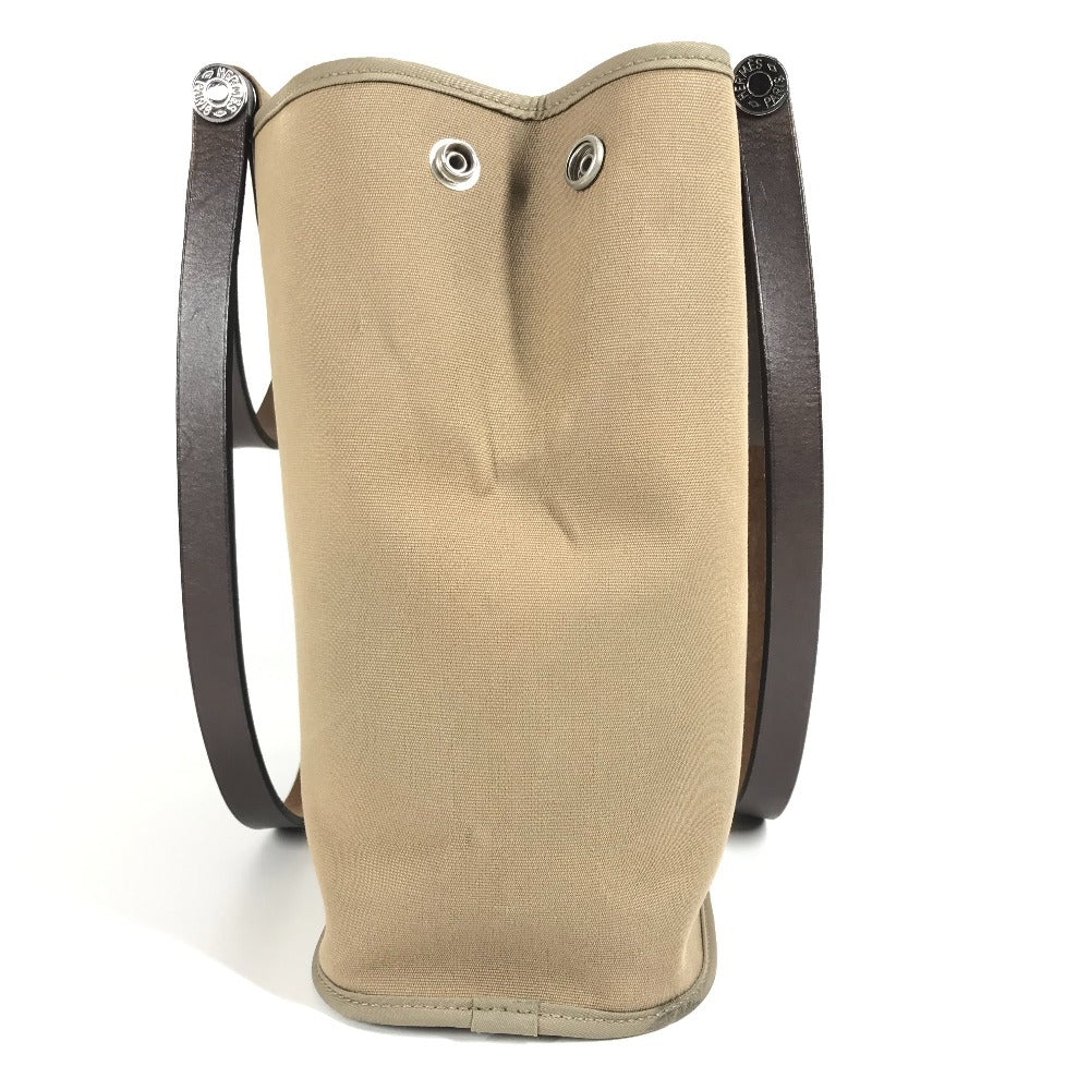 Hermes Shoulder Bag Kabak Pm Kabak Pm Leather Canvas Brown