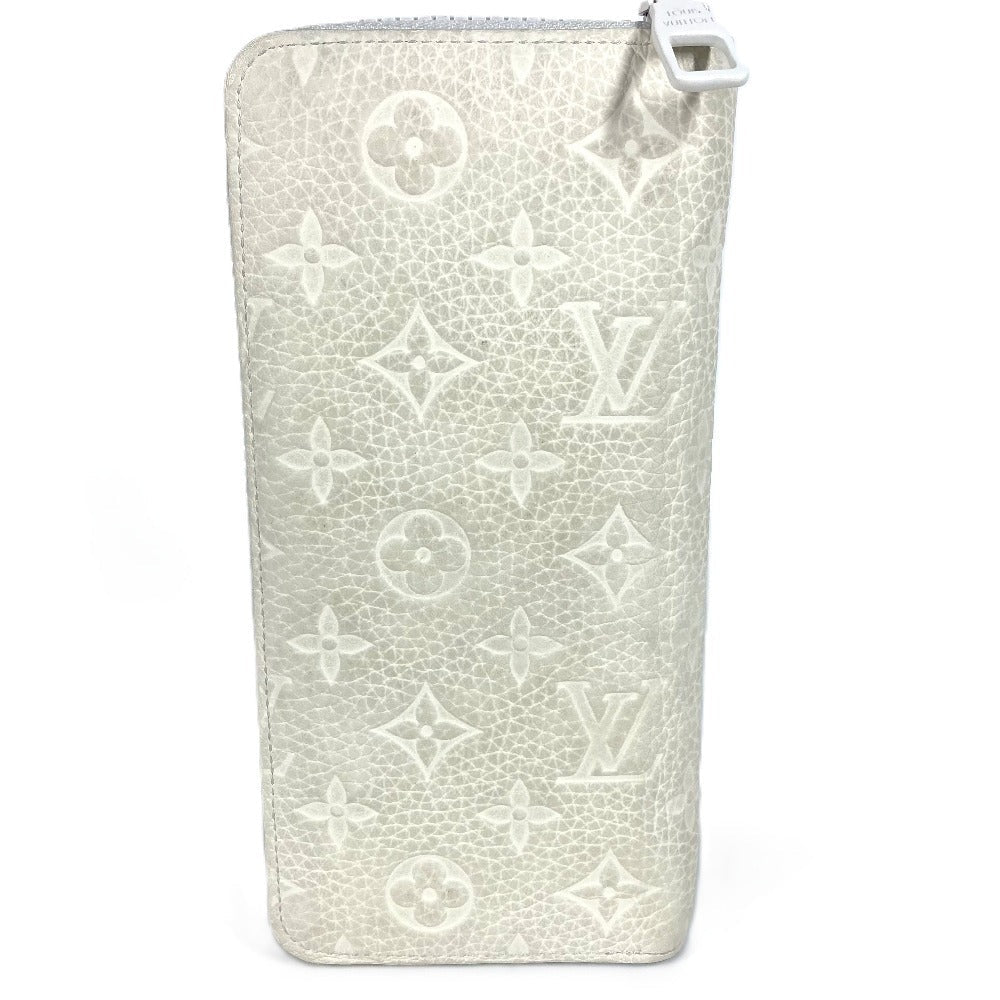 Louis Vuitton Long Purse M80337 Taurillon Clemence White Wallet Case