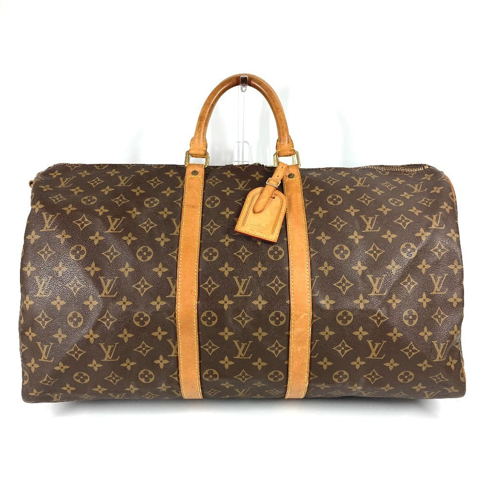 Louis Vuitton Boston Duffel M41414 Keepall ・bandouliere55 Monogram Canvas Brown Travel Bag