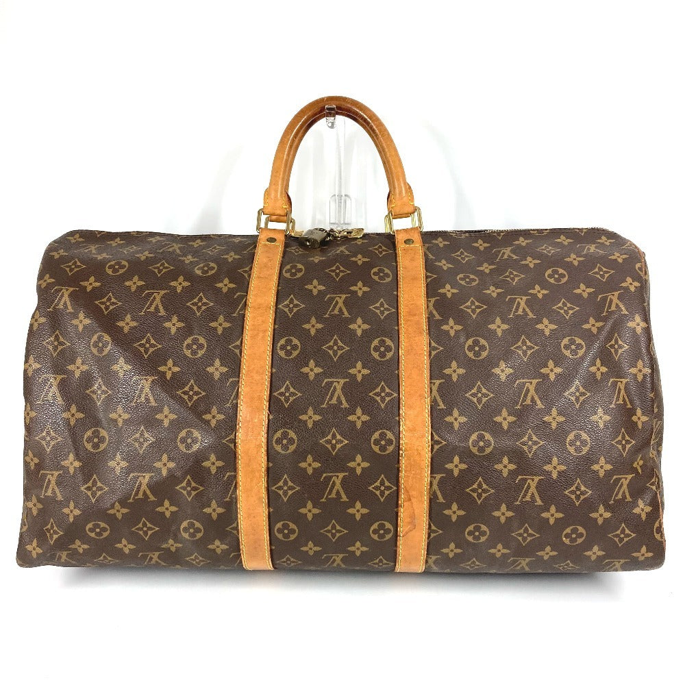 Louis Vuitton Boston Duffel M41414 Keepall ・bandouliere55 Monogram Canvas Brown Travel Bag