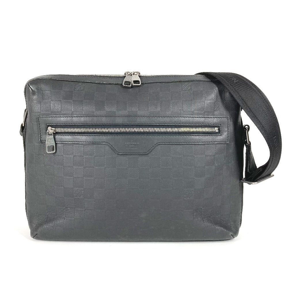 Louis Vuitton N41201 Damier Anfini Damier Anfini Leather Black Shoulder Bag
