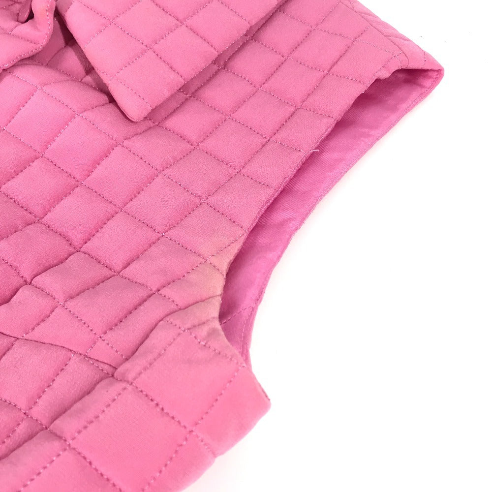 Chanel Vest silk 00S CC COCO Mark Pink Handbag