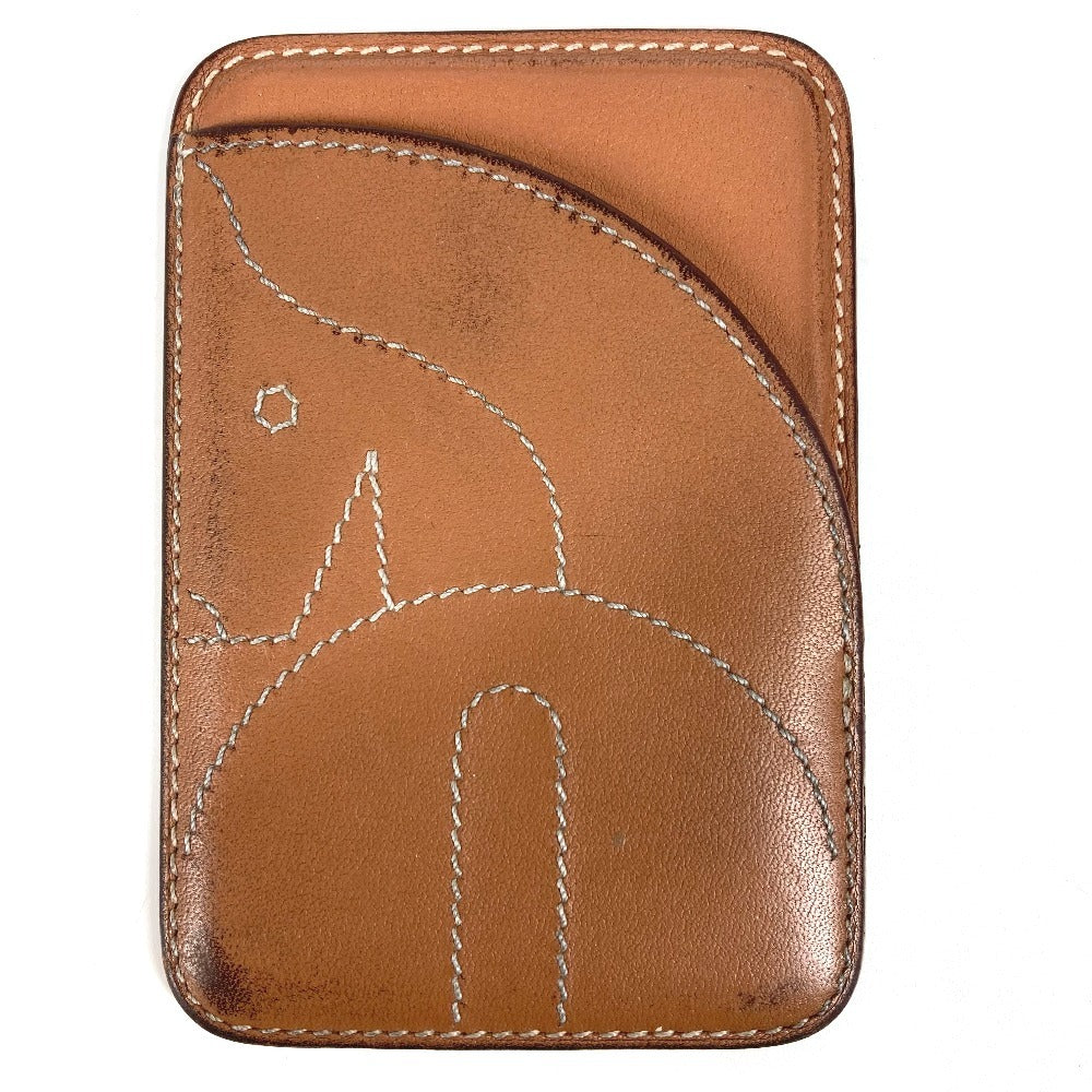 Card Case Magsafe Eman Cheval Magsafe Handbag Leather Brown Travel Bag