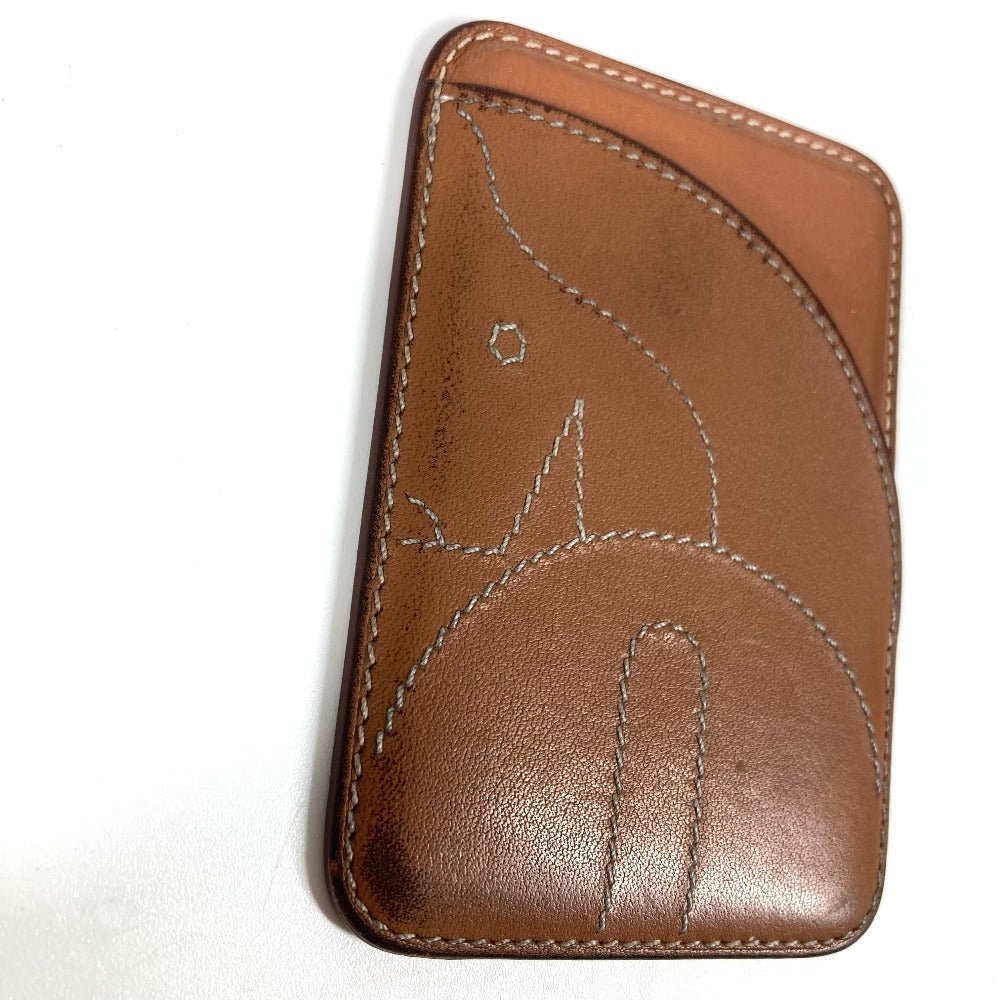 Card Case Magsafe Eman Cheval Magsafe Handbag Leather Brown Travel Bag