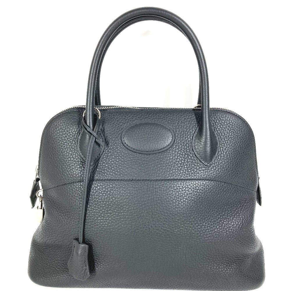 Hermes Handbag Taurillon Clemence Bolide Bolide Leather Black Travel Bag