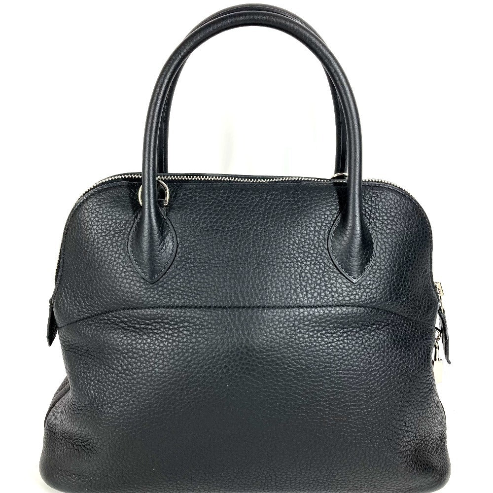 Taurillon Clemence Bolide Bolide Leather Black Travel Bag