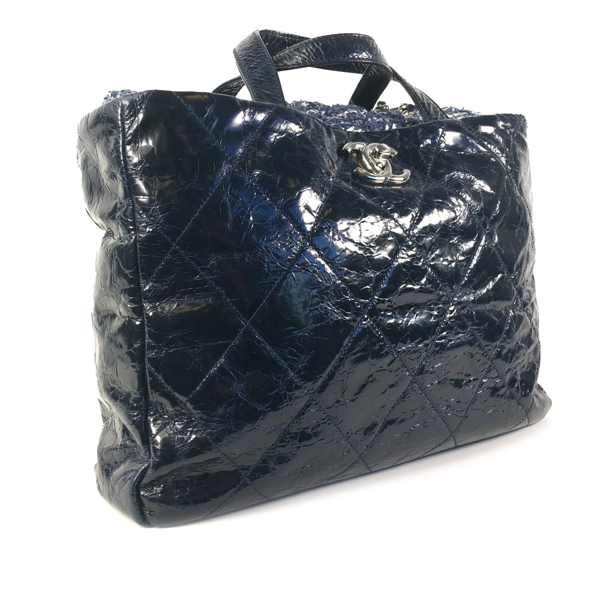 CHANEL Glazed Calfskin Portobello Satchel