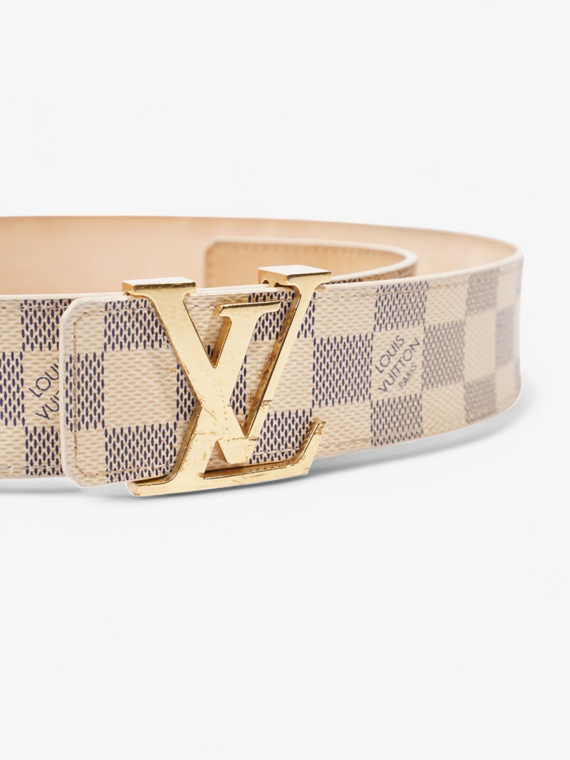 Louis Vuitton Initials Damier Azur Coated 80cm Canvas Gold Apparel