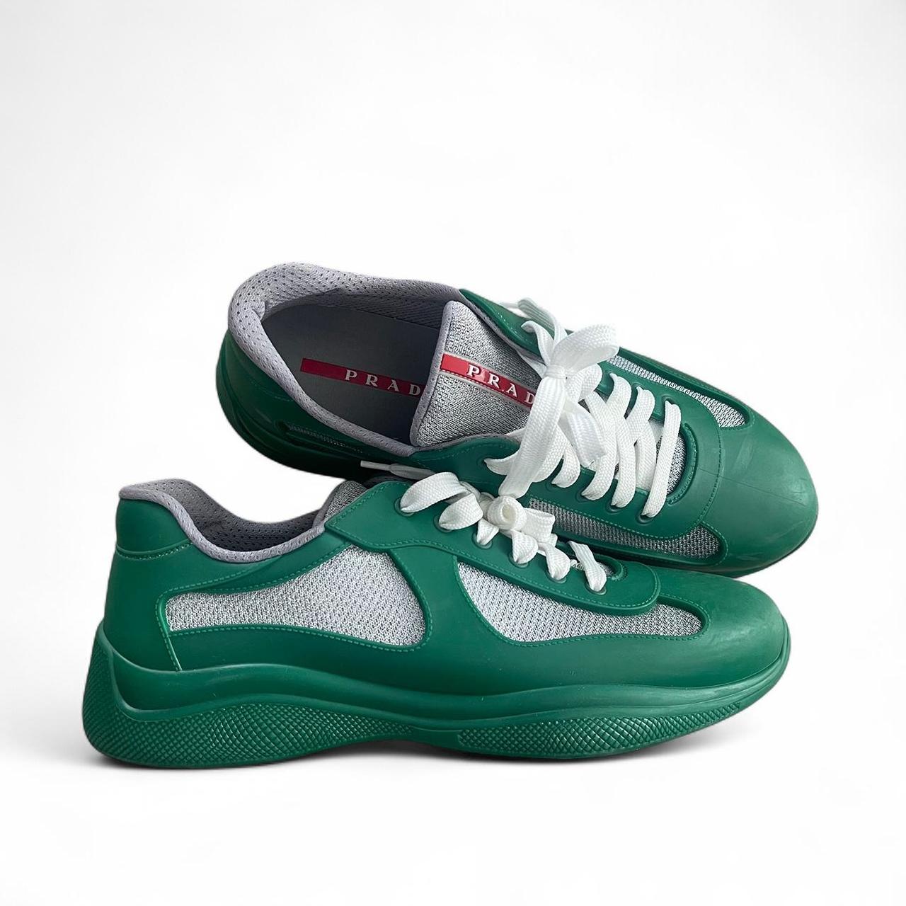 Prada Handbag America’s Cup Soft Rubber Green