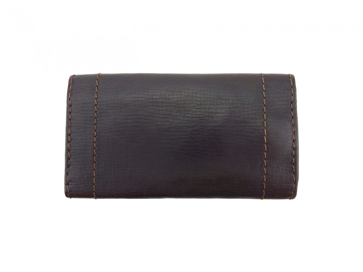 Louis Vuitton Key holder Dark Utah Brown Gold Key Chain