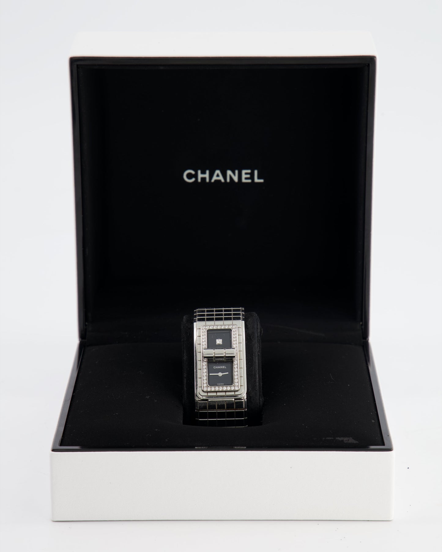 Chanel Steel and Diamond Watch Rrp £8,400 Jewelry