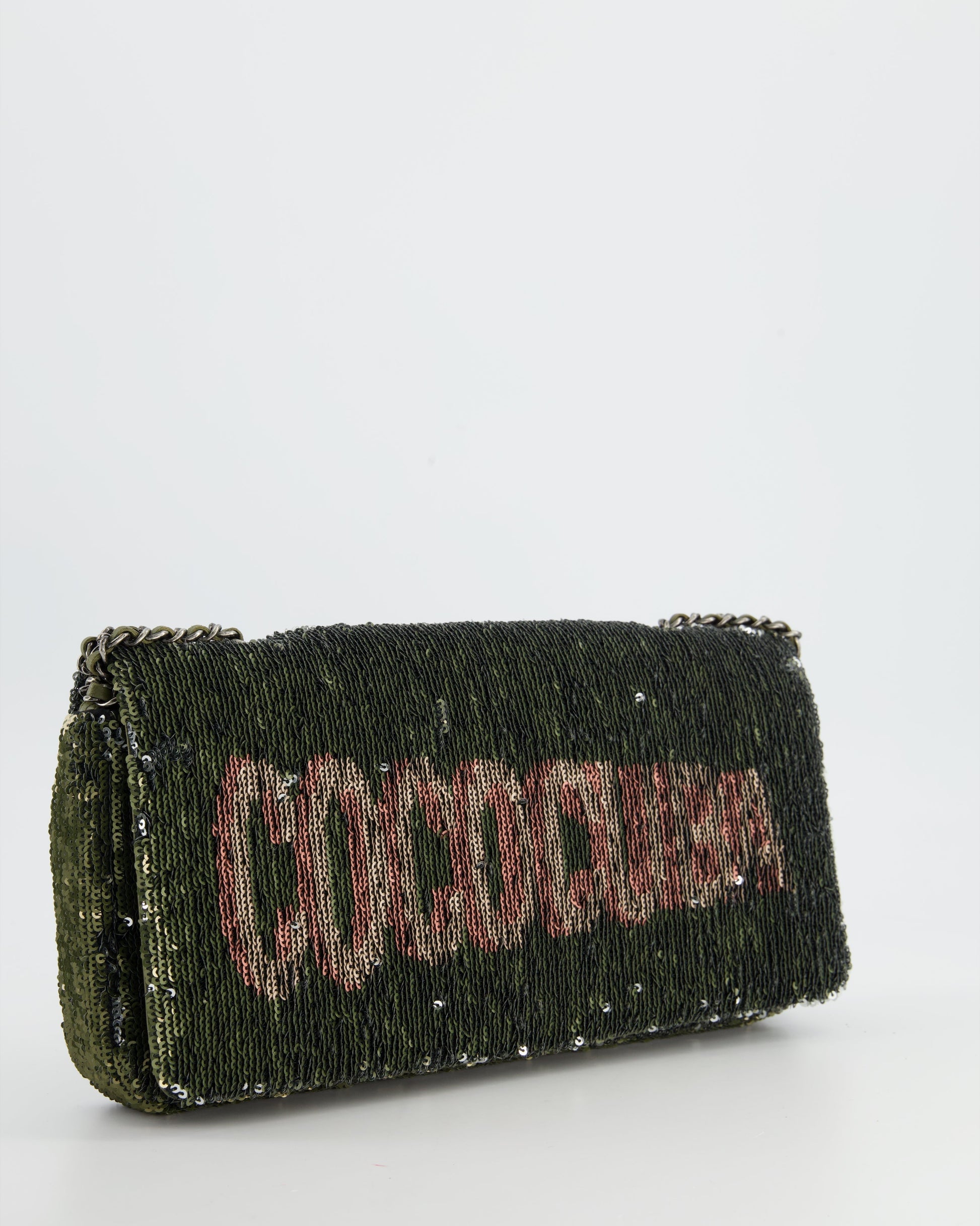 Chanel *limited Edition* Limited Edition Khaki Sequin Coco Cuba Bag