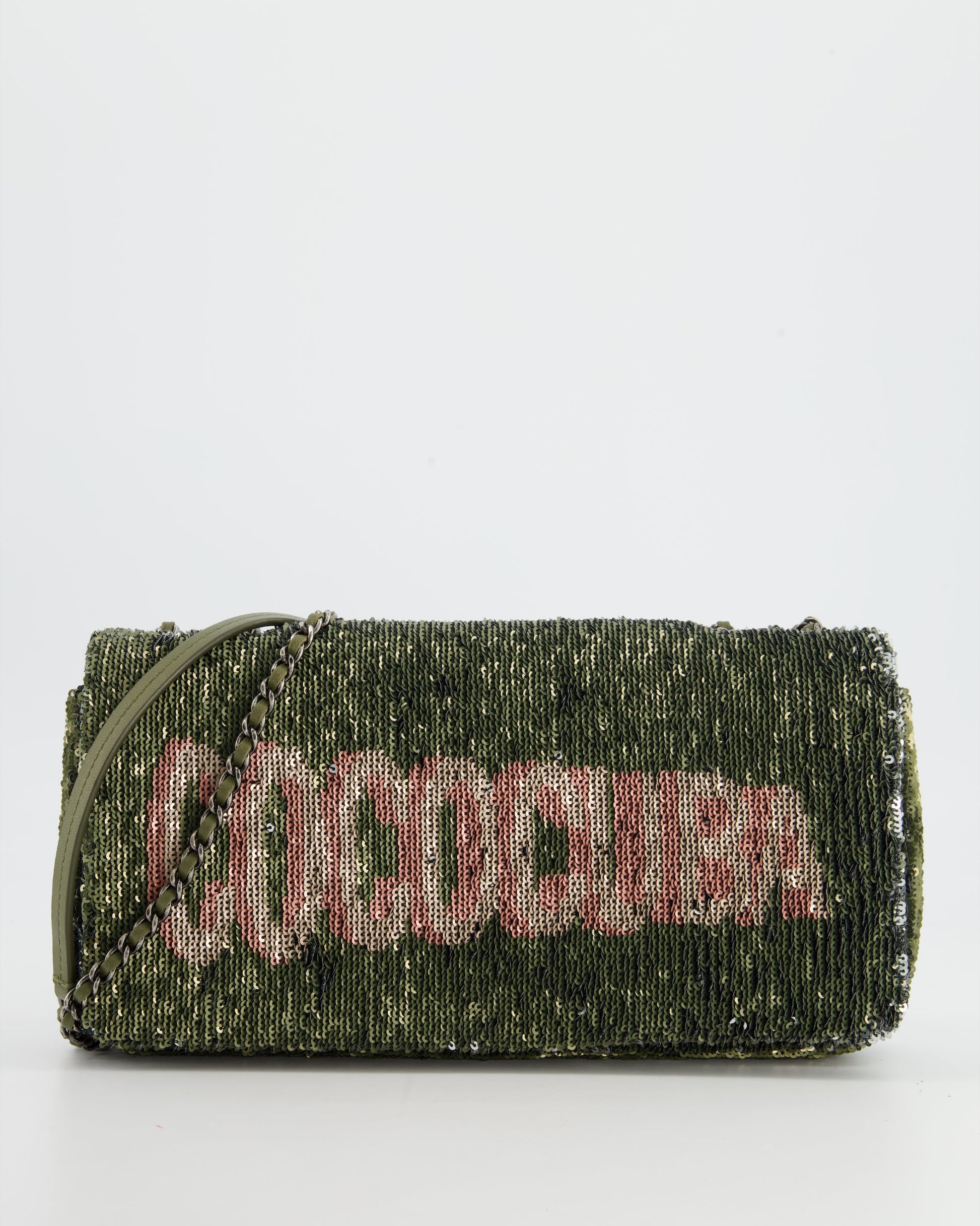 Chanel *limited Edition* Limited Edition Khaki Sequin Coco Cuba Bag