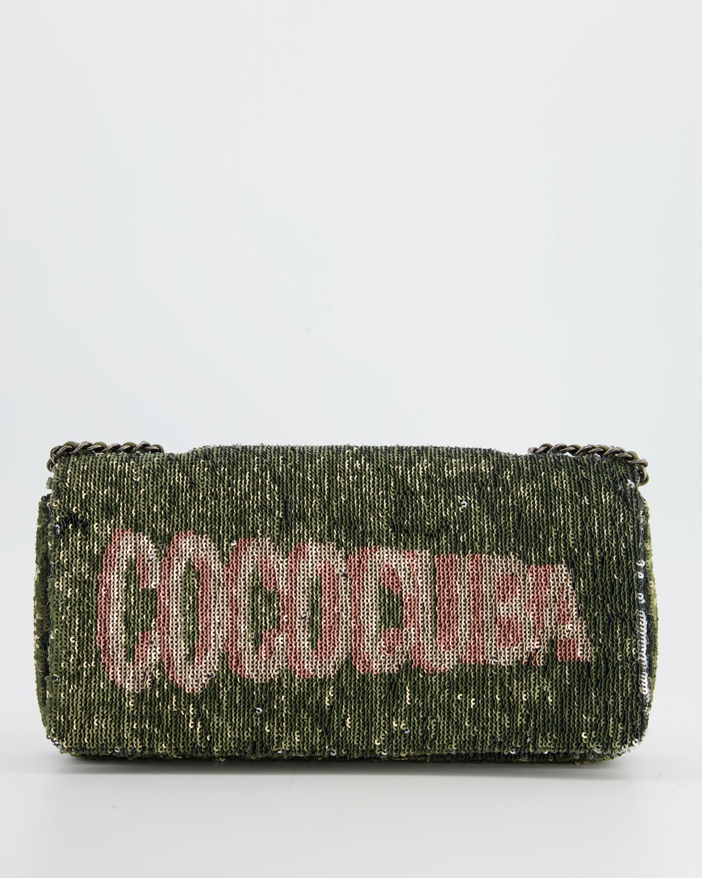Chanel *limited Edition* Limited Edition Khaki Sequin Coco Cuba Bag