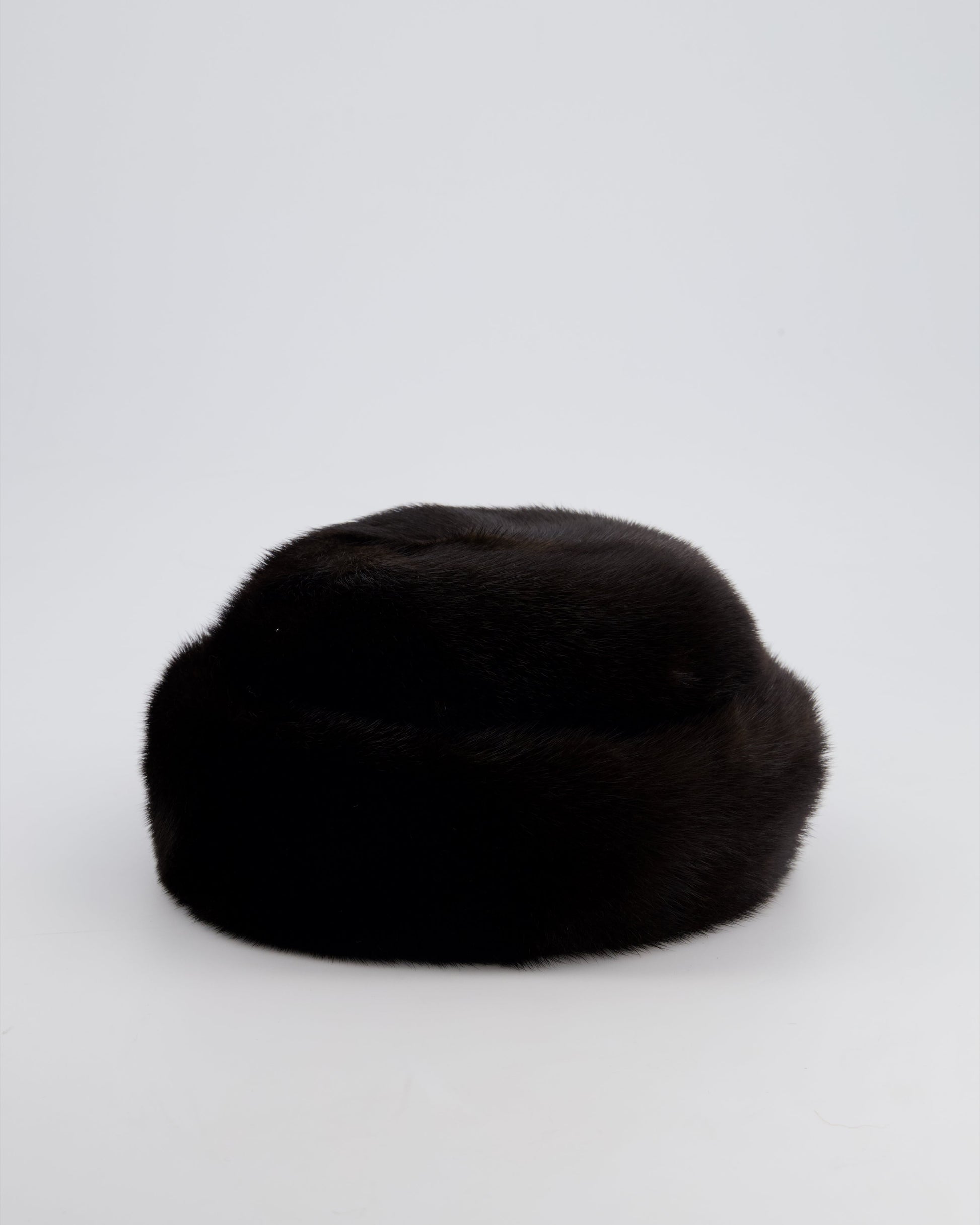 Chanel Chocolate Brown   Mink Hat Size 57
