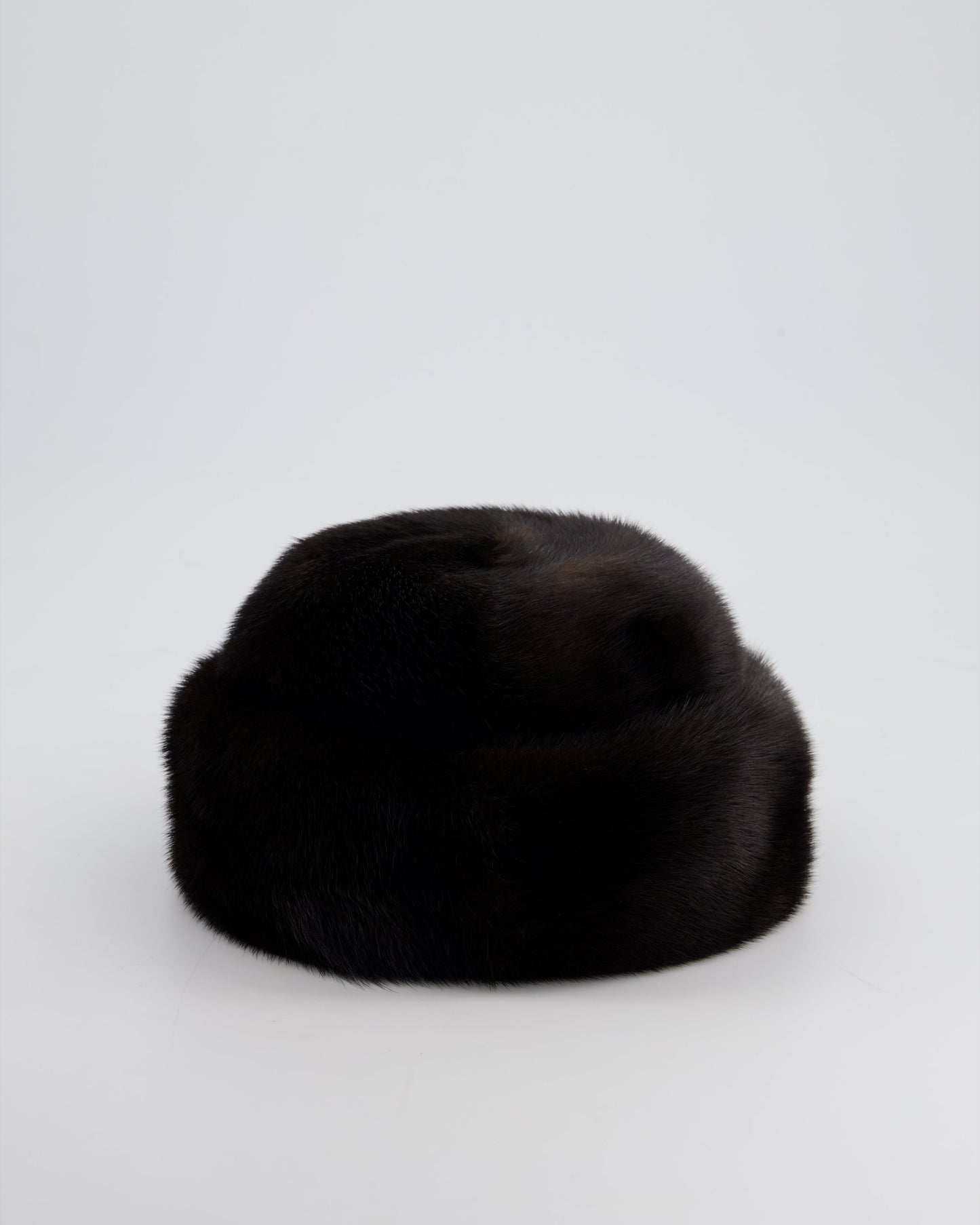 Chanel Chocolate Brown   Mink Hat Size 57
