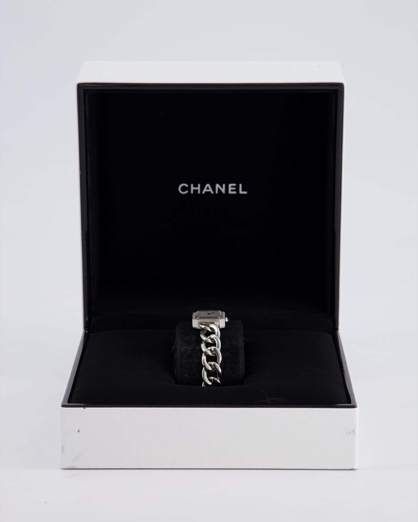 Chanel Stainless Steel Premiere H3253 Diamond and Mother of Pearl 26MM Quartz Watch Handbag