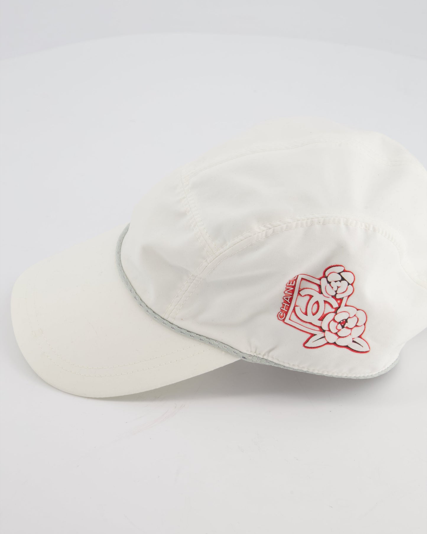 Chanel White   Nylon CC Camélia Sports Cap Size M