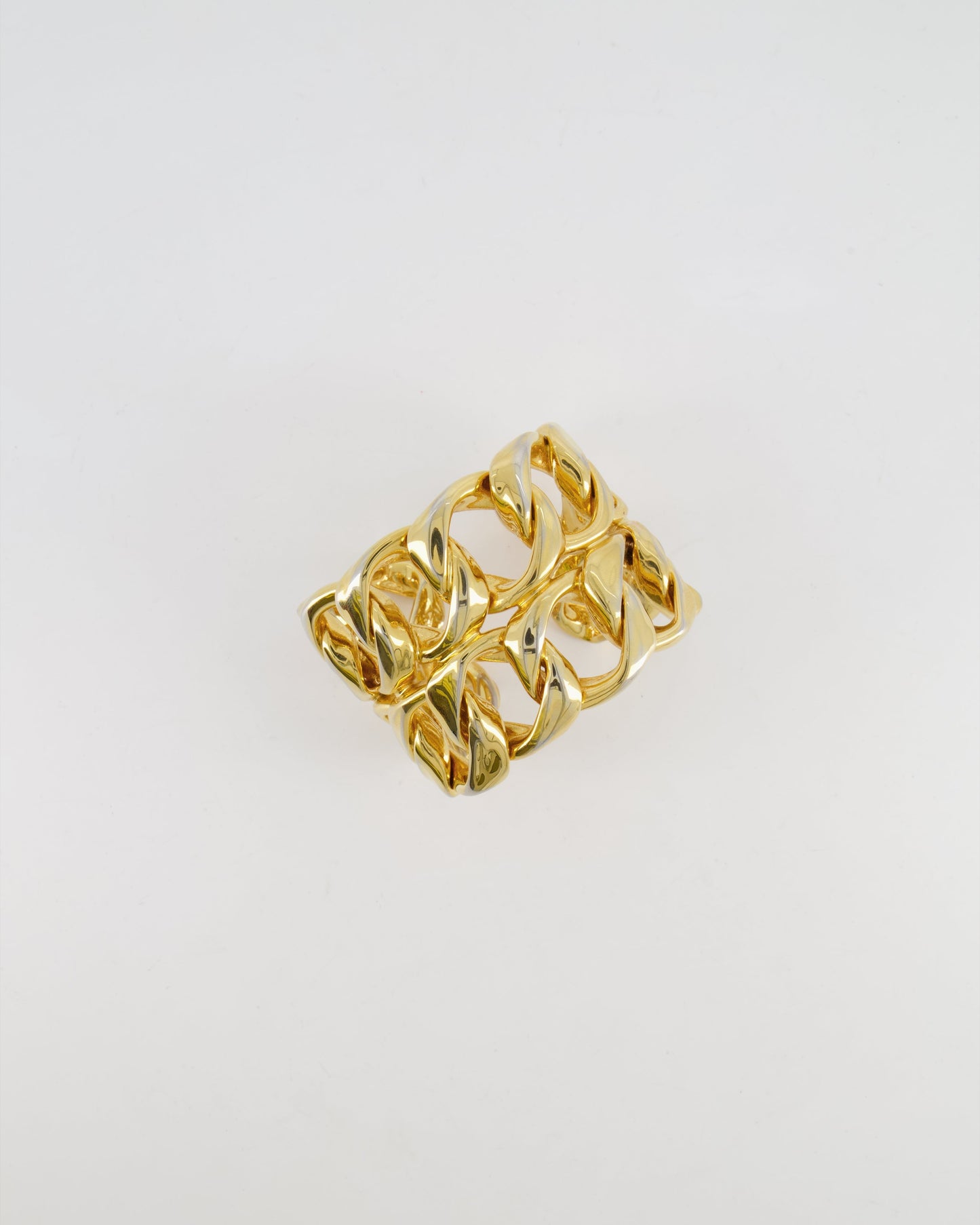 Chanel 2003   Shiny Gold Chain Bangle Bracelet