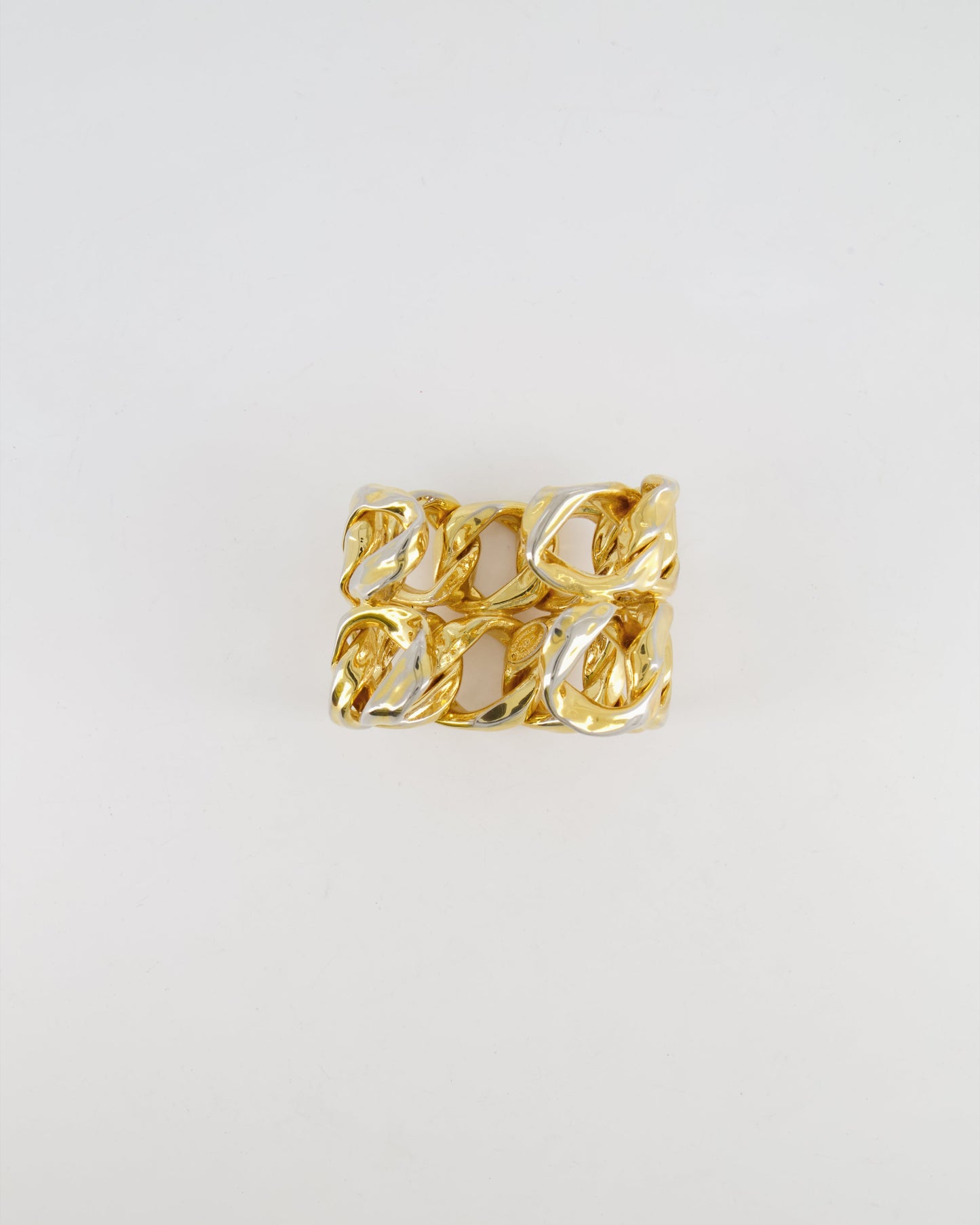Chanel 2003 Shiny Gold Chain Bangle Bracelet