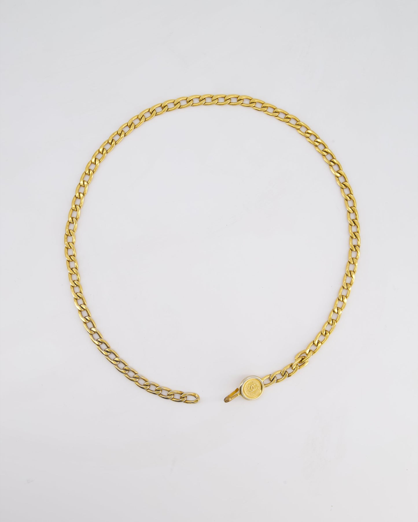 Chanel Gold Chain Medallion Belt Size 85Cm Bag