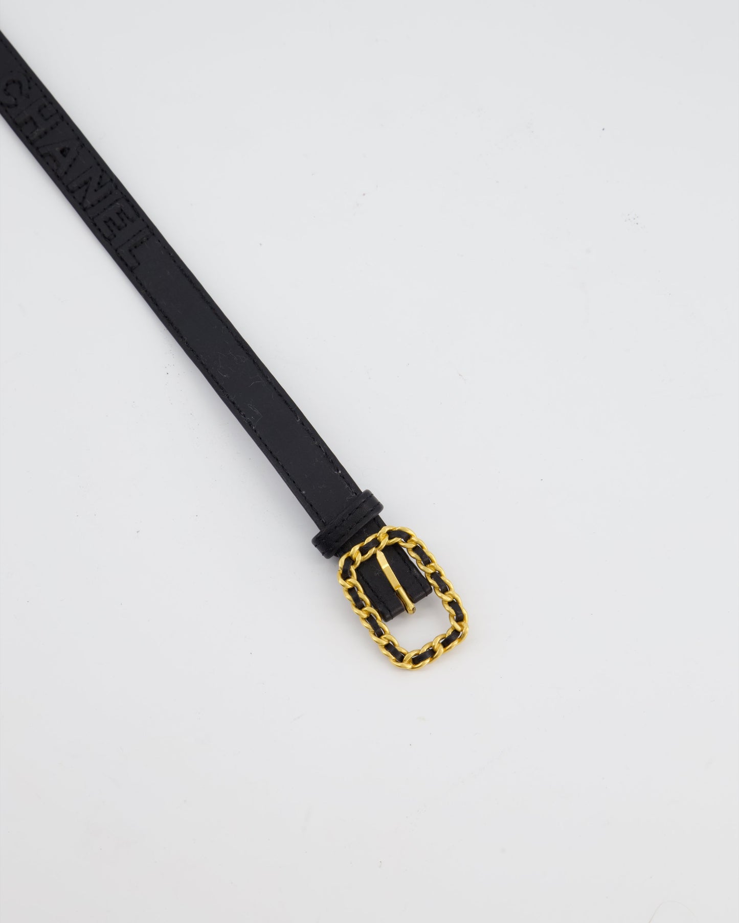Chanel 95A Collectors Weaved Chain Buckle Belt With Logo Detail Size 70Cm Bag