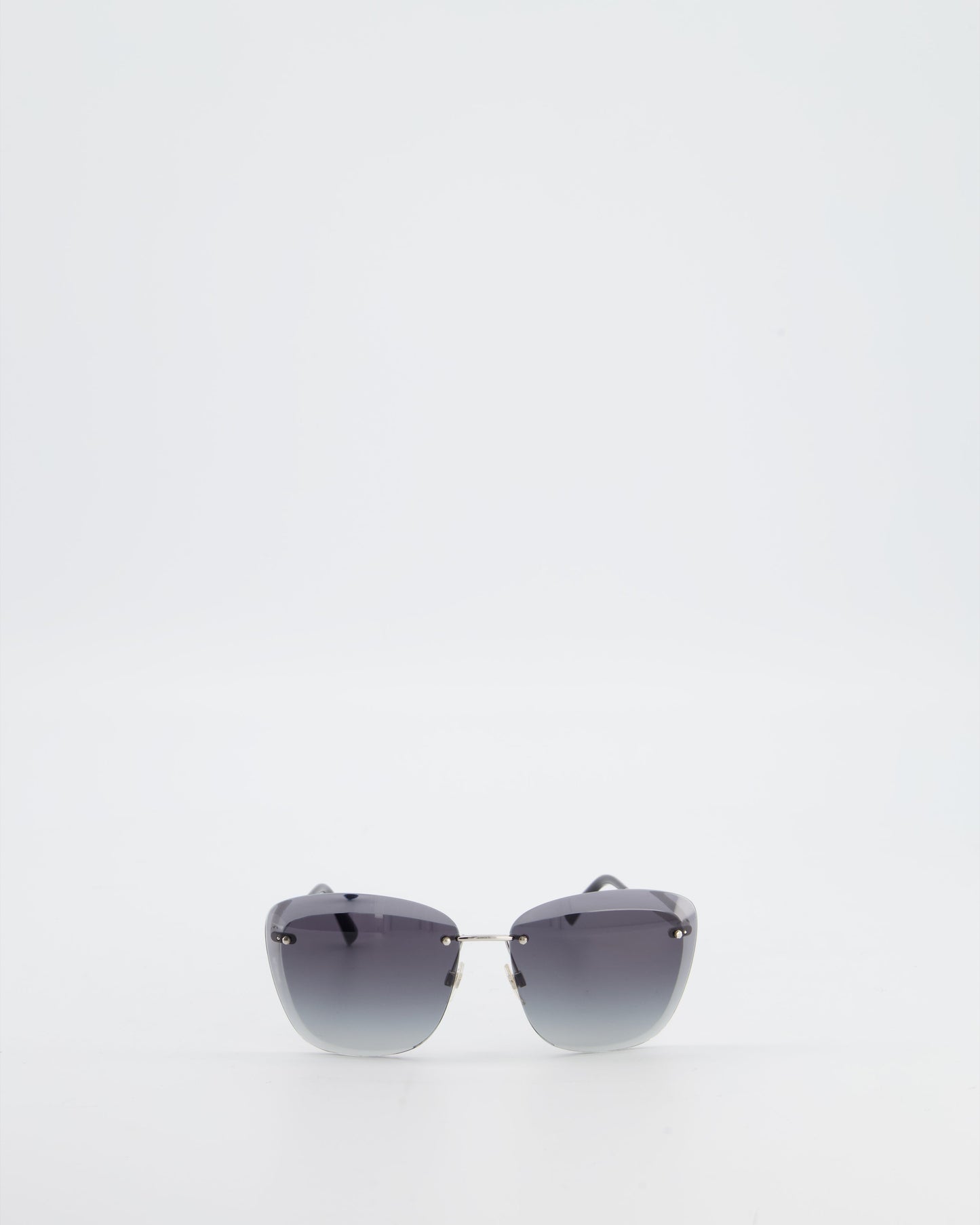 Chanel Black 4221 Rimless Butterfly Sunglasses