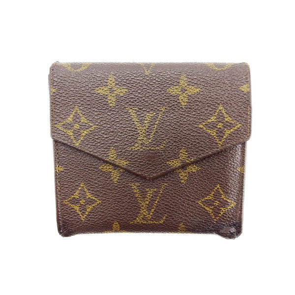 Louis Vuitton Bifold M61660 Portonebi old Brown Wallet Case P658