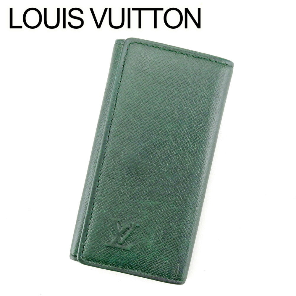 Louis Vuitton Key holder M30524 Multicles4 Green Gold Key Chain P863