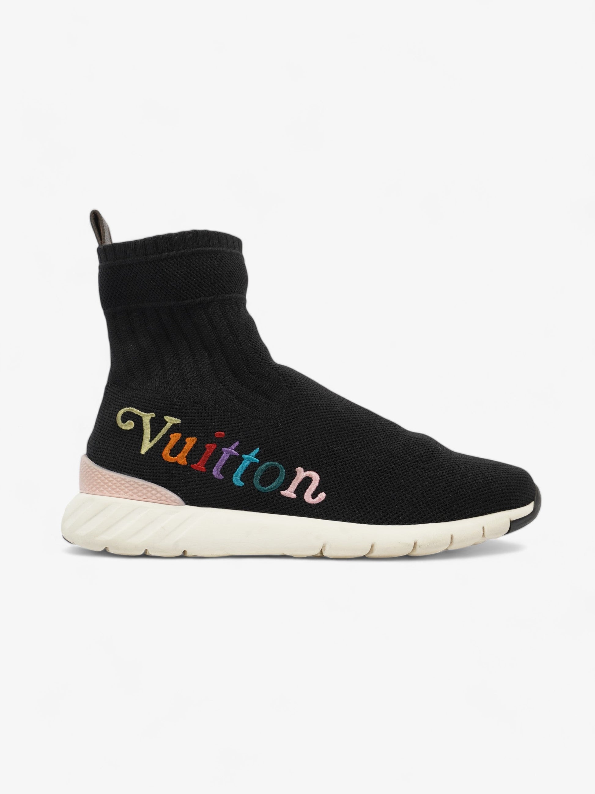 Louis Vuitton Sock Runner EU 38.5 UK Cotton Black Multicolour Logo Handbag