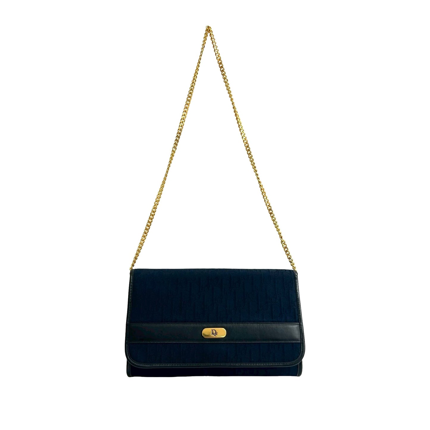 Dior Handbag issimo Trotter Shoulder Bag Canvas Blue Chain