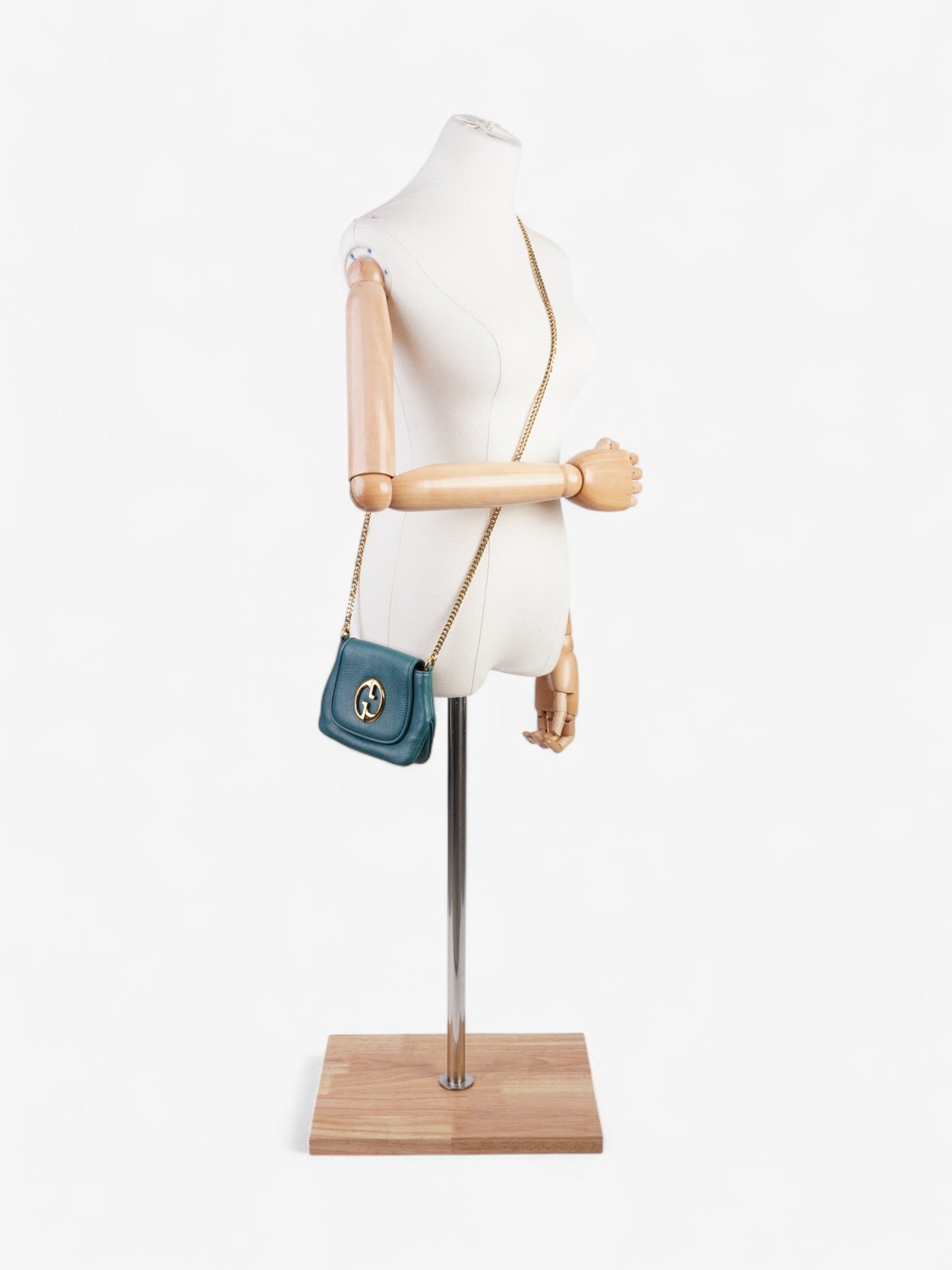 Gucci Crossbody Teal Leather Crossbody Bag