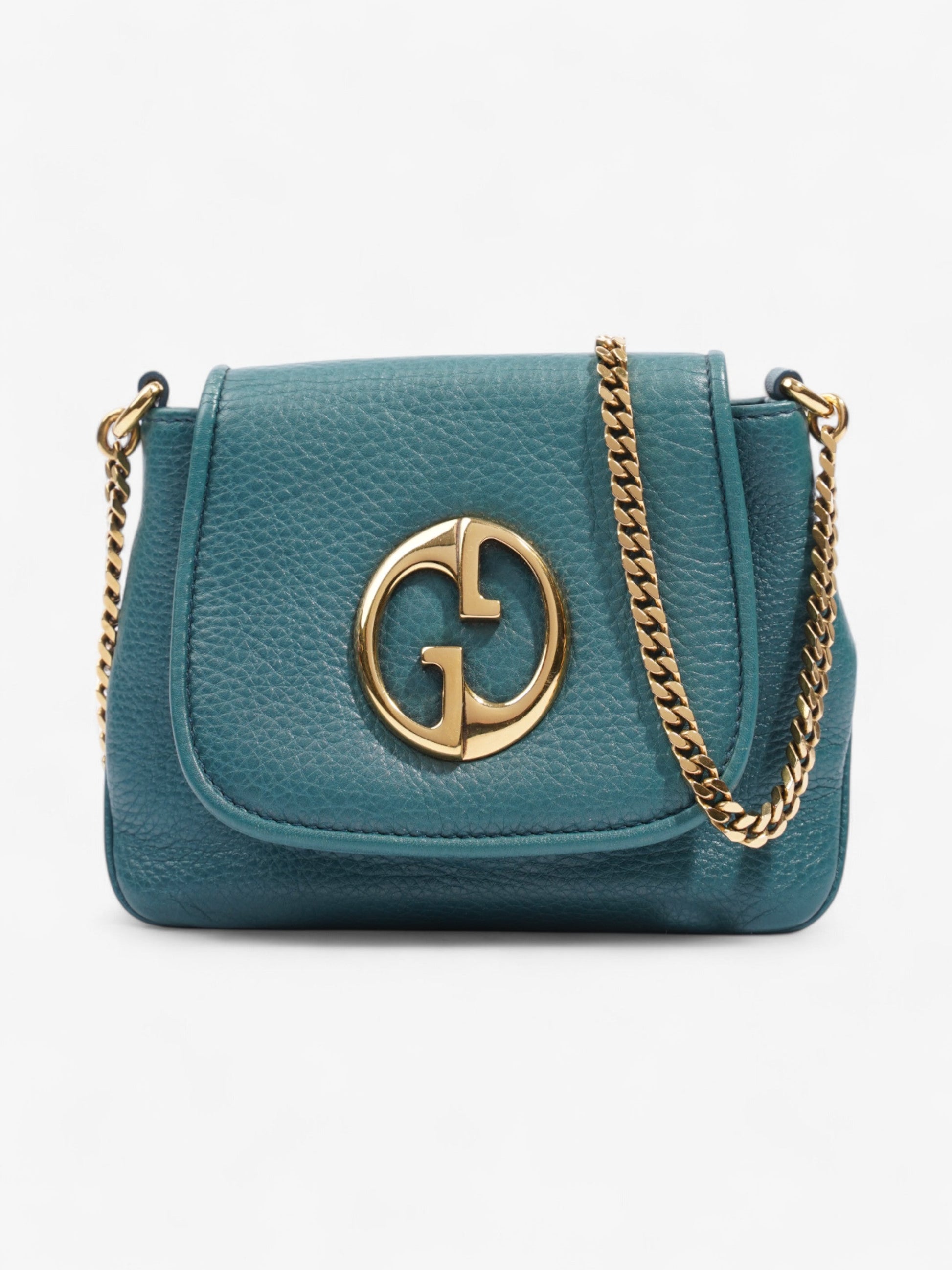 Gucci Crossbody Teal Leather Crossbody Bag